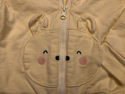 Baby Gap Bear Hoodie Sweater, Yellow, 6-12M, Kids 12 Month (9-12M)