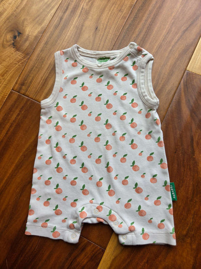 Parade Sleeveless Short Romper, 6-12M, Big Citrus, Kids 12 Month (9-12M)