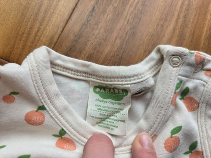 Parade Sleeveless Short Romper, 6-12M, Big Citrus, Kids 12 Month (9-12M)