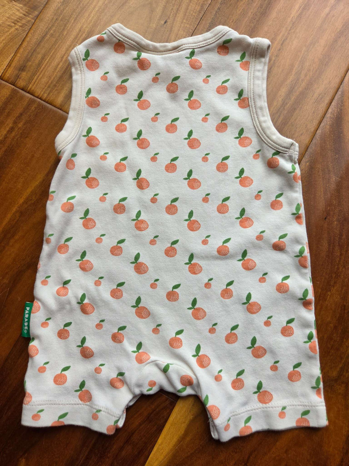 Parade Sleeveless Short Romper, 6-12M, Big Citrus, Kids 12 Month (9-12M)