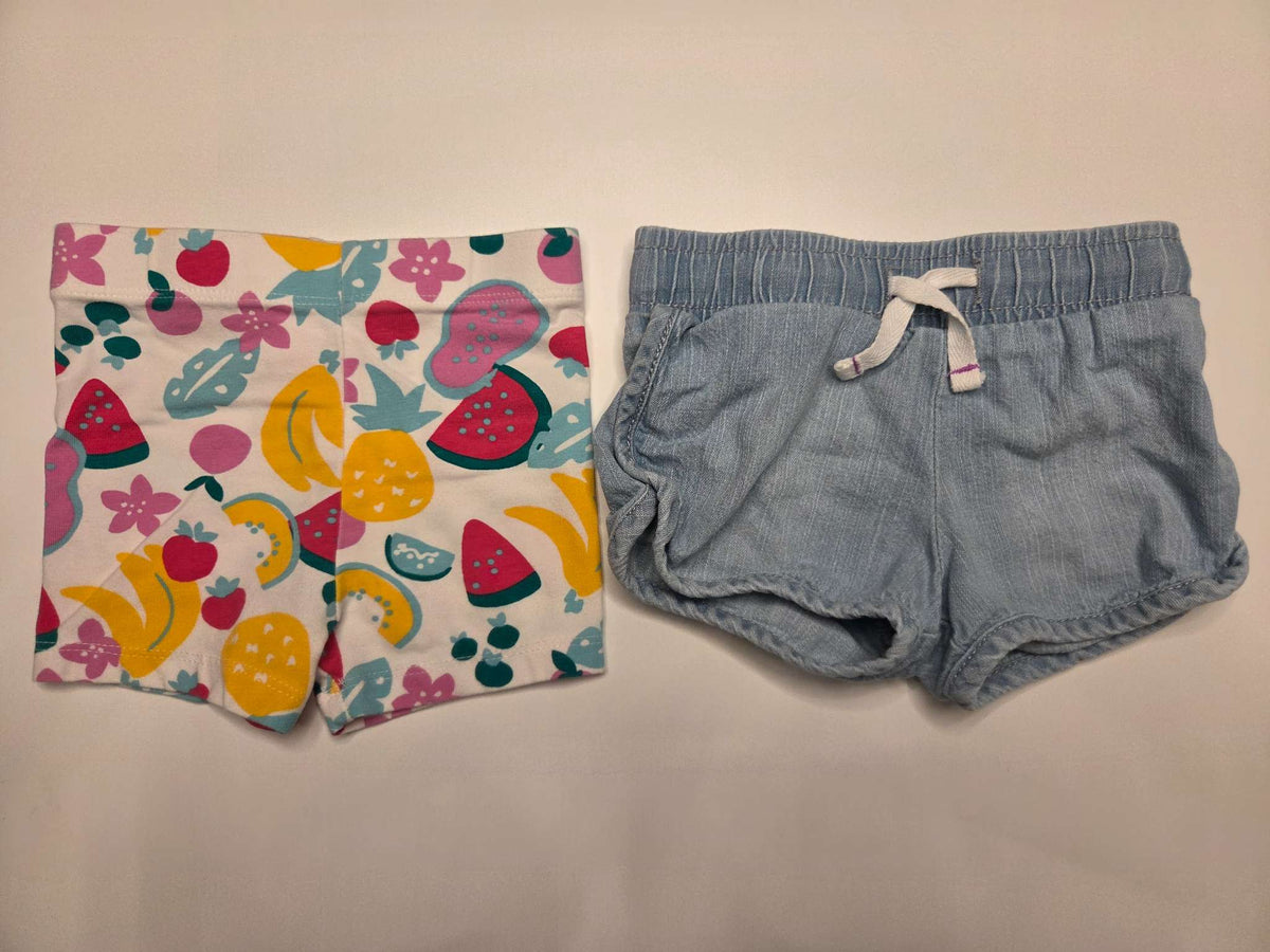 Girls Shorts Bundle, 8 Items, 6-12M (Baby Gap, Old Navy, Cat & Jack, and Joe Fresh), Kids 12 Month (9-12M)
