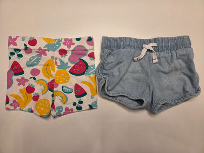 Girls Shorts Bundle, 8 Items, 6-12M (Baby Gap, Old Navy, Cat & Jack, and Joe Fresh), Kids 12 Month (9-12M)