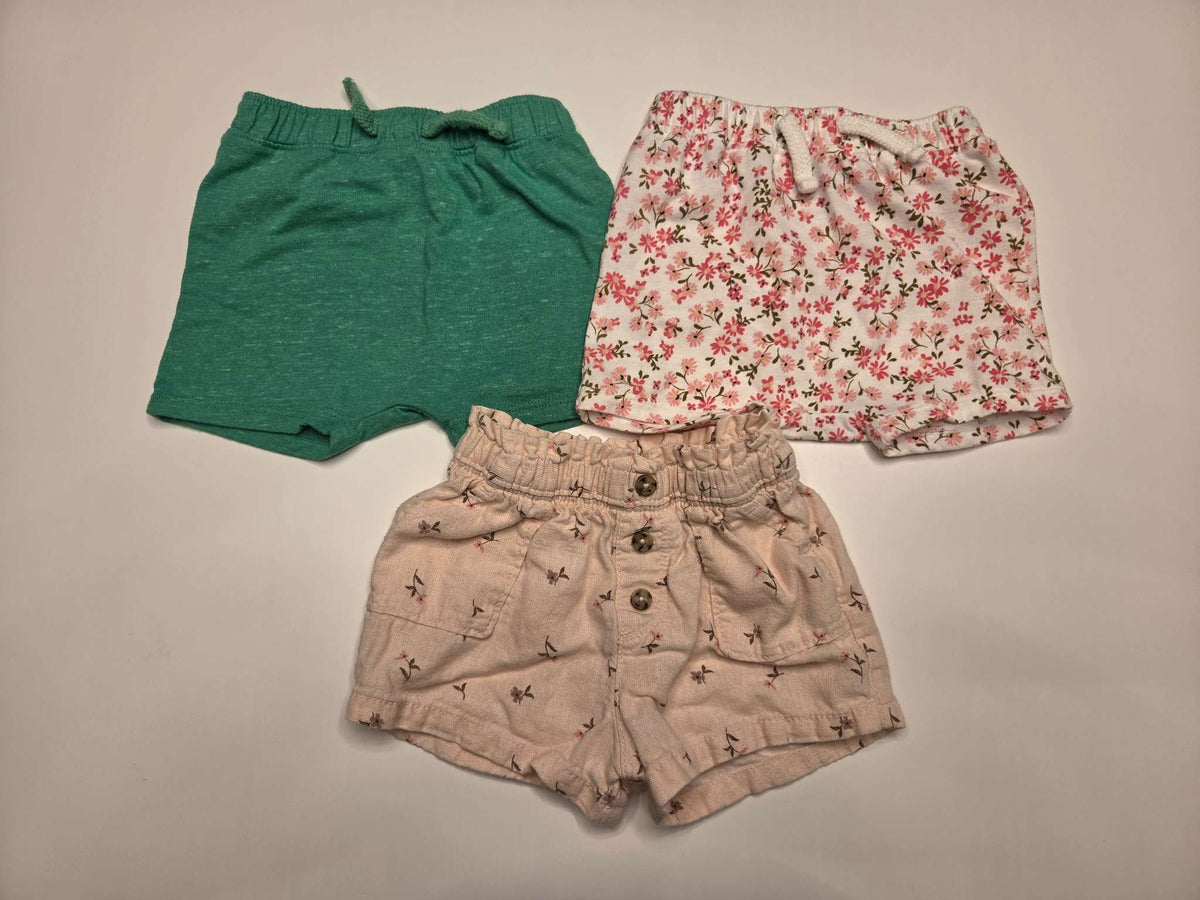 Girls Shorts Bundle, 8 Items, 6-12M (Baby Gap, Old Navy, Cat & Jack, and Joe Fresh), Kids 12 Month (9-12M)