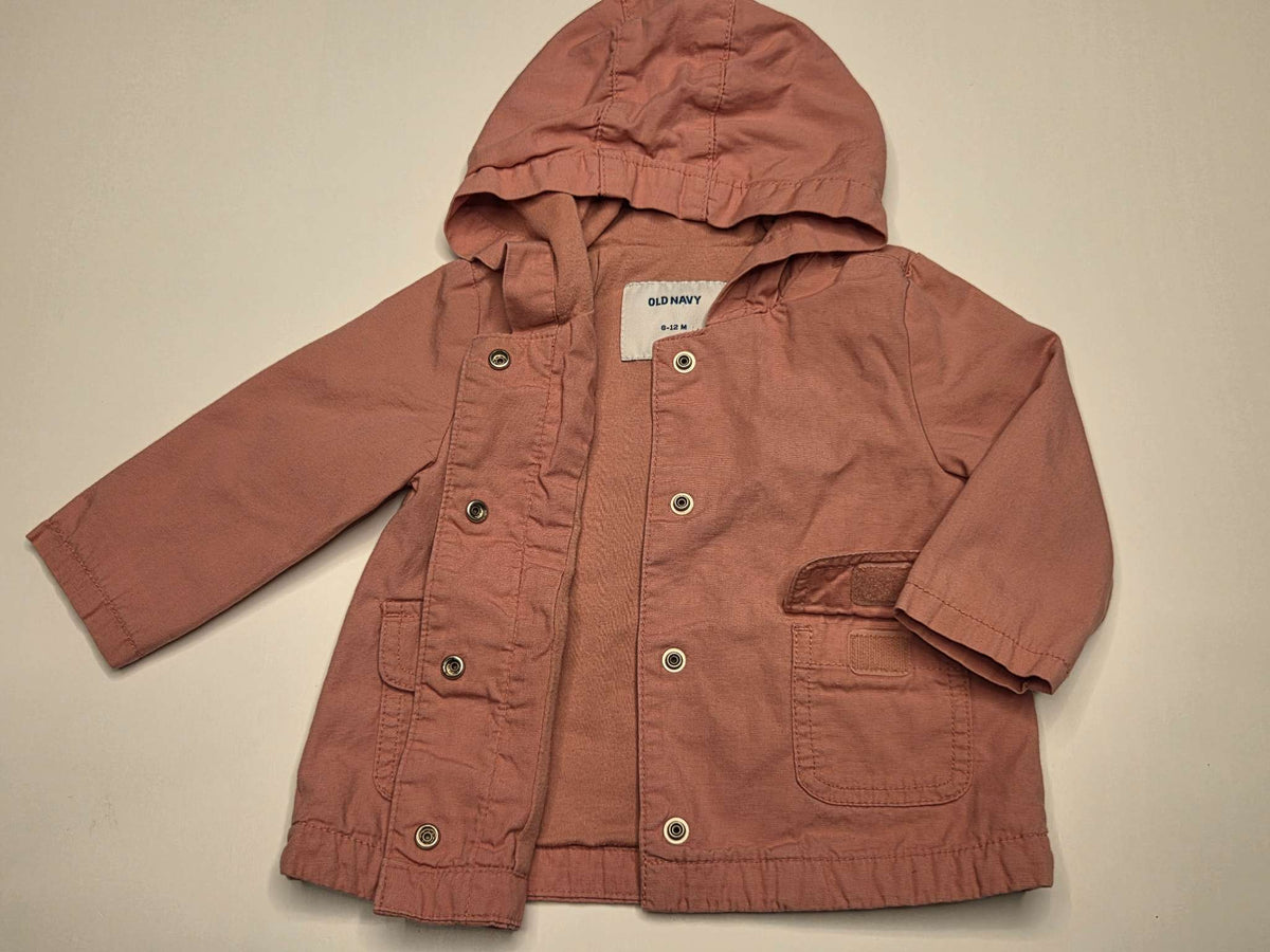Old Navy Pink Light Jacket, 6-12M, Kids 12 Month (9-12M)