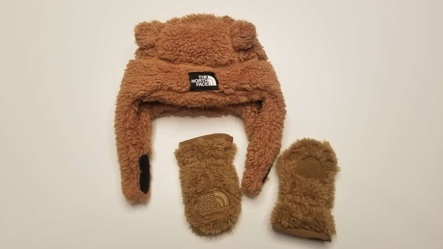 The North Face 0-6M Bear Hat and Mitts, Kids 6 Month (3-6M)