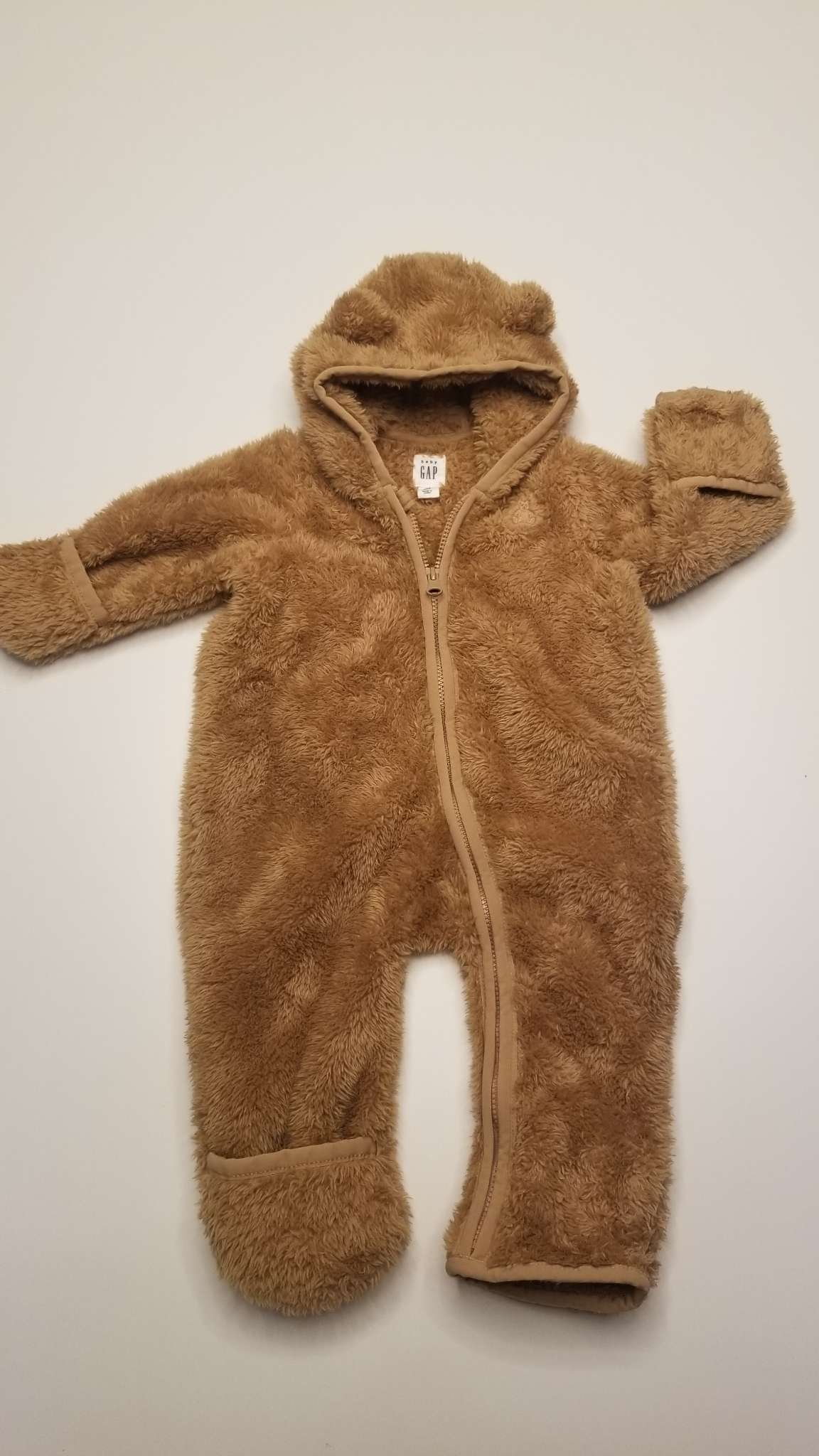 Brown Teddy Bear Bunting, Kids 3 Month (0-3M)