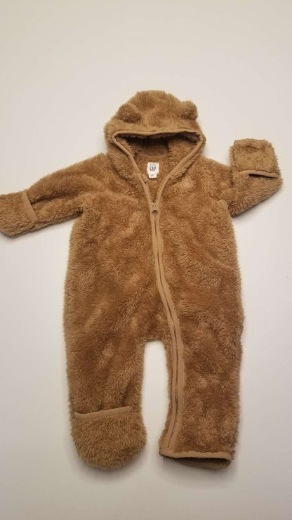 Brown Teddy Bear Bunting, Kids 3 Month (0-3M)