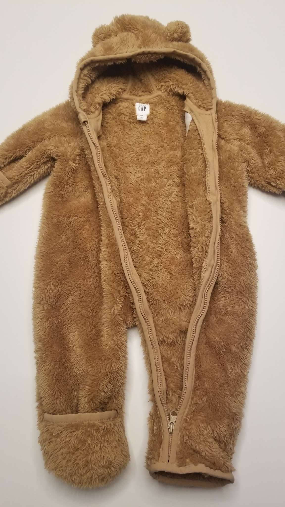 Brown Teddy Bear Bunting, Kids 3 Month (0-3M)