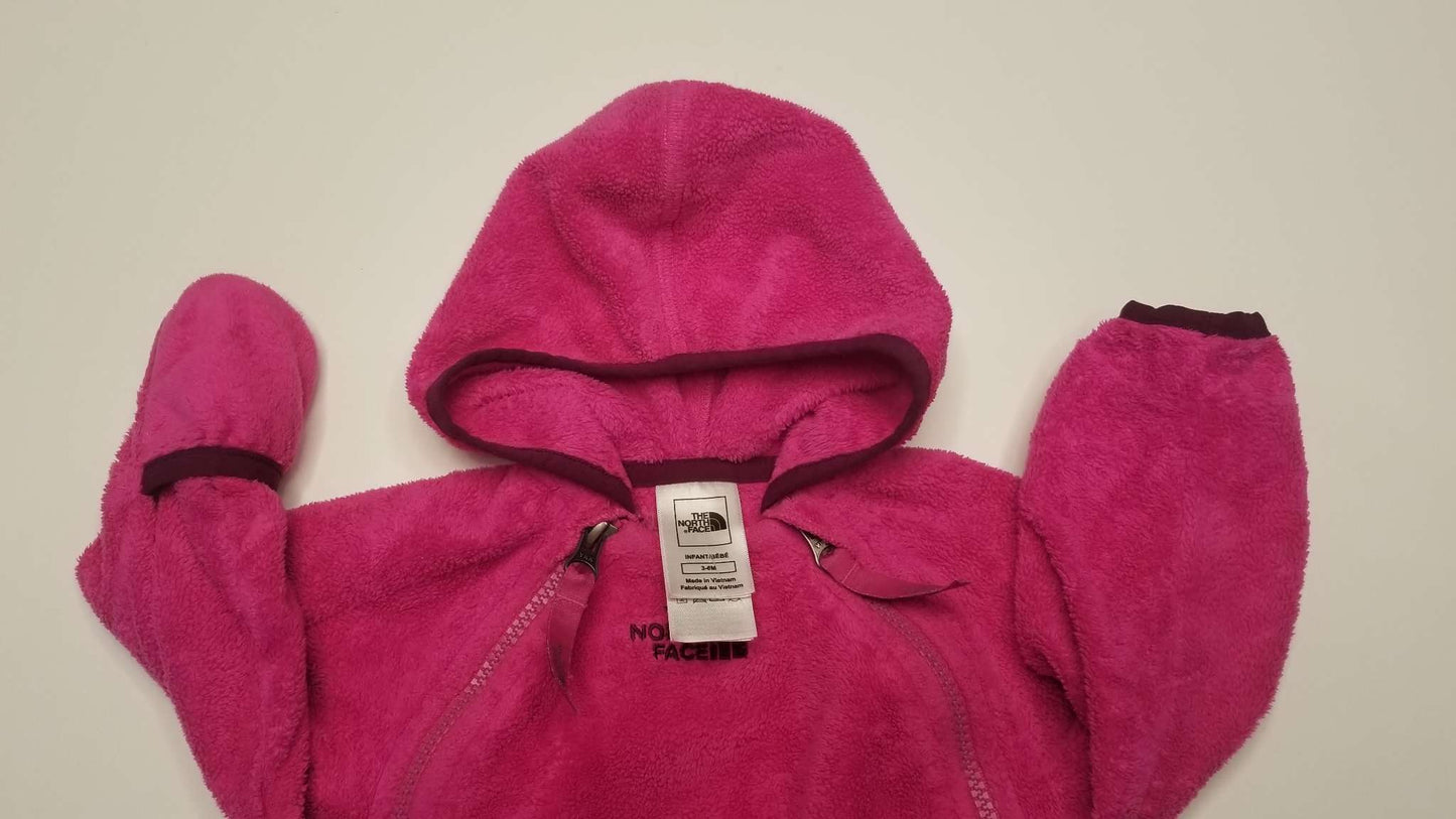 The North Face 3-6M Pink Fleece Bunting , Kids 6 Month (3-6M)