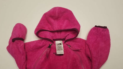 The North Face 3-6M Pink Fleece Bunting , Kids 6 Month (3-6M)