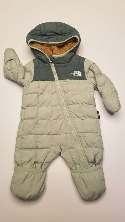 The North Face Baby ThermoBall One-piece Outwear – Green color, 0-3M, Kids 3 Month (0-3M)