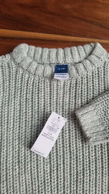 Old Navy Two Knit Sweaters NWT, 0-3M and 3-6M, Kids 3 Month (0-3M)