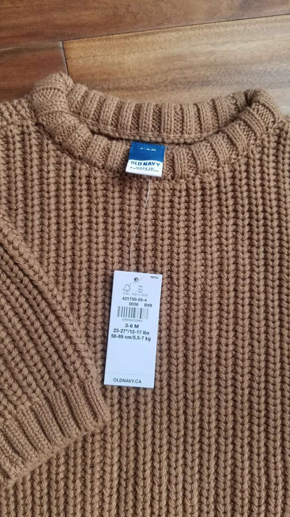 Old Navy Two Knit Sweaters NWT, 0-3M and 3-6M, Kids 3 Month (0-3M)