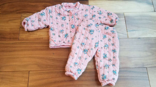The Children’s Place Pink Floral Outerwear Set, 3-6M, Kids 6 Month (3-6M)