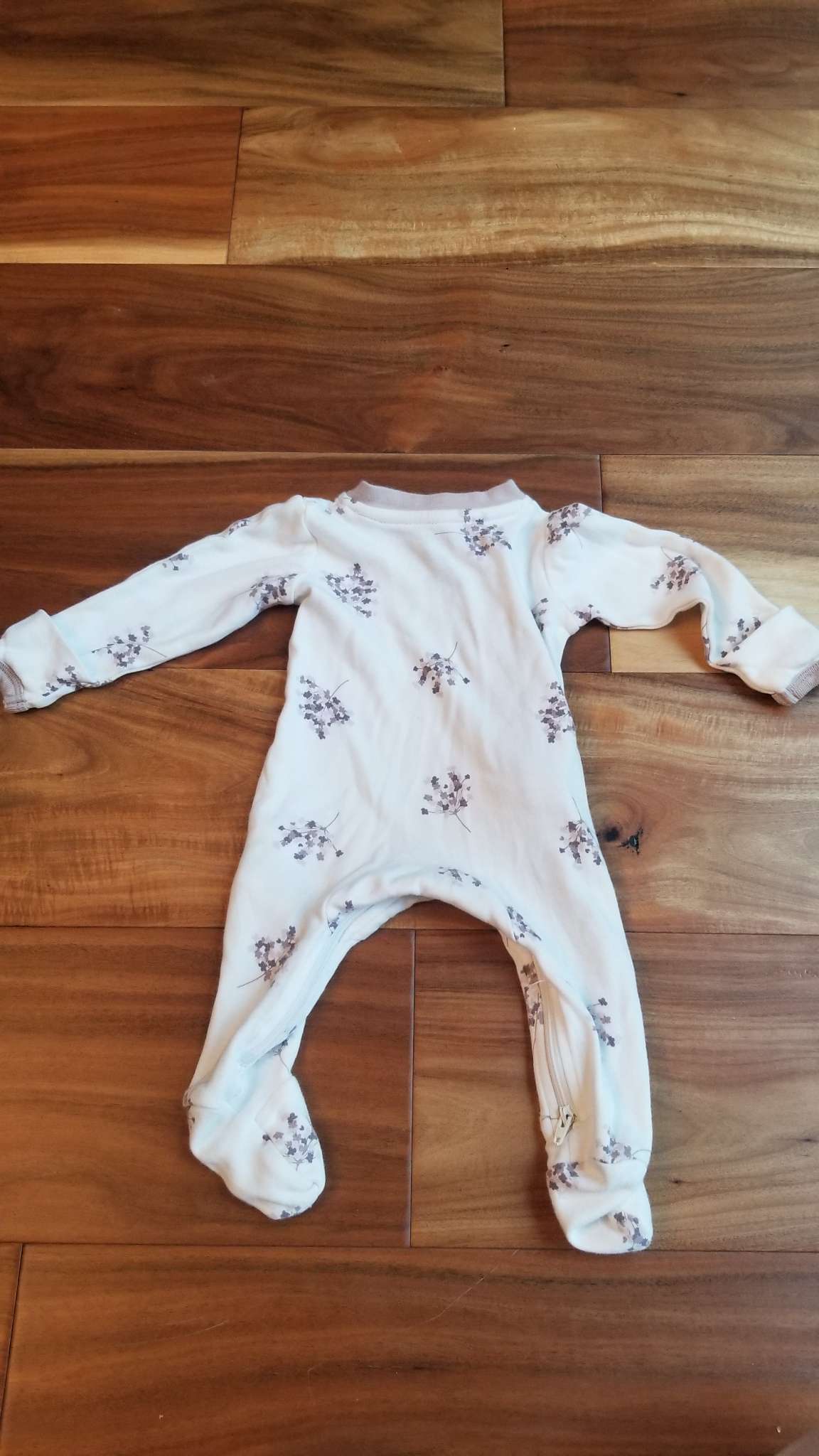 ZippyJamz Sleepers, Set of Two: Floral, 0-3M, Kids 3 Month (0-3M)