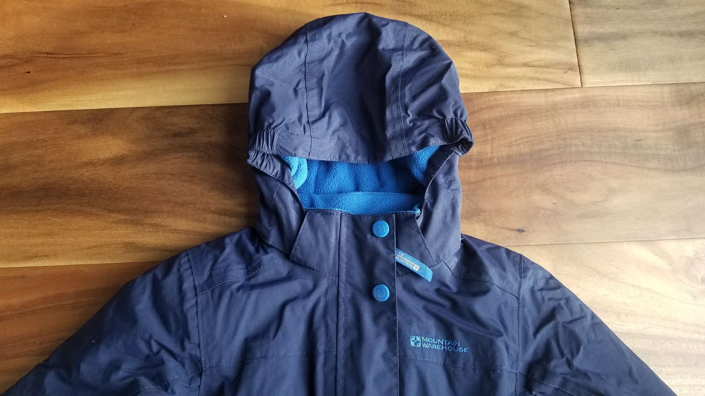 Mountain Warehouse Cloud All In One Waterproof Snowsuit, Navy, 2-3T, Kids 2T