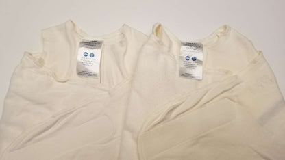 Halo Sleepsack Swaddles, Set of Two, Cream, 0-3M, 0-3 Months (Newborn)
