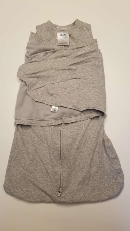 Halo Sleepsack Swaddle, Grey, Size Small 3-6M, 0-6 Months (Small)