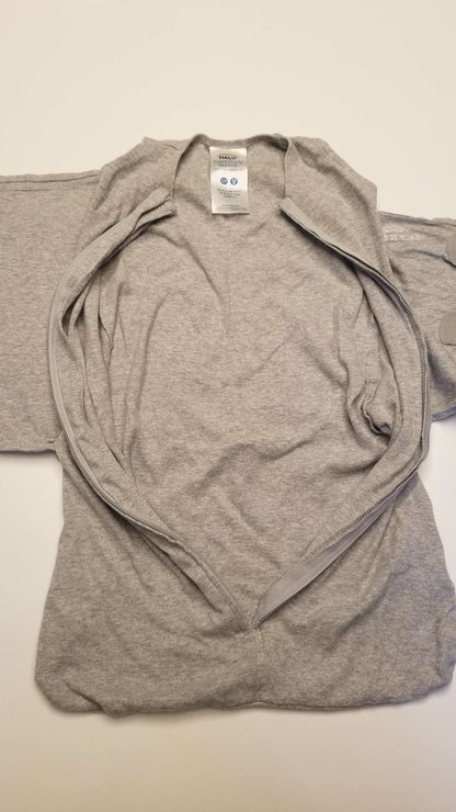 Halo Sleepsack Swaddle, Grey, Size Small 3-6M, 0-6 Months (Small)