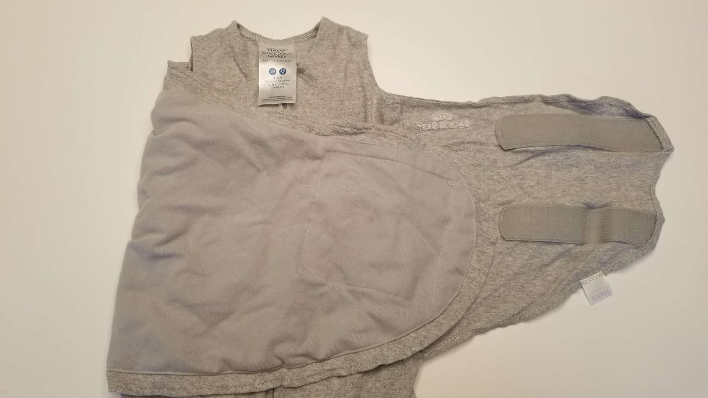 Halo Sleepsack Swaddle, Grey, Size Small 3-6M, 0-6 Months (Small)