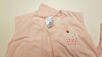 Halo Sleepsack Big Kids 2-3T, Light Pink, Cupcake, 2T, 3T & 4T+