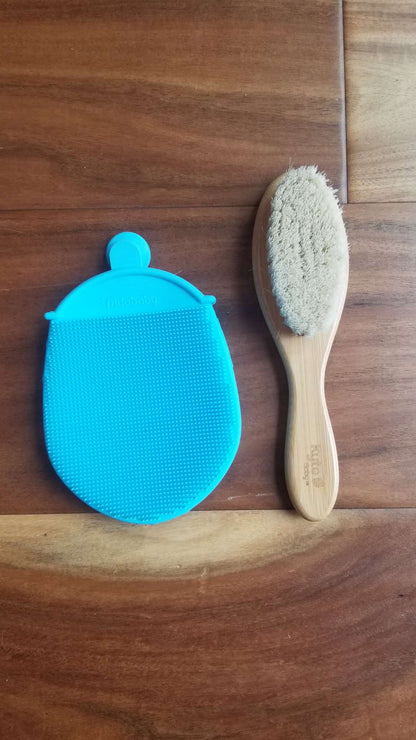 Kyte Baby and Frida Baby Silicone Cradle Cap Brushes
