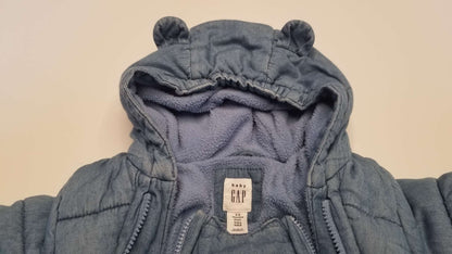Baby Gap 0-3M Blue Bear Suit/Bunting, Kids 3 Month (0-3M)