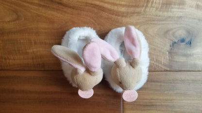 Dou Dou et Compagnie Pink Bunny Rattle Slippers, Shoes 0 (Baby: 0-12 mth)