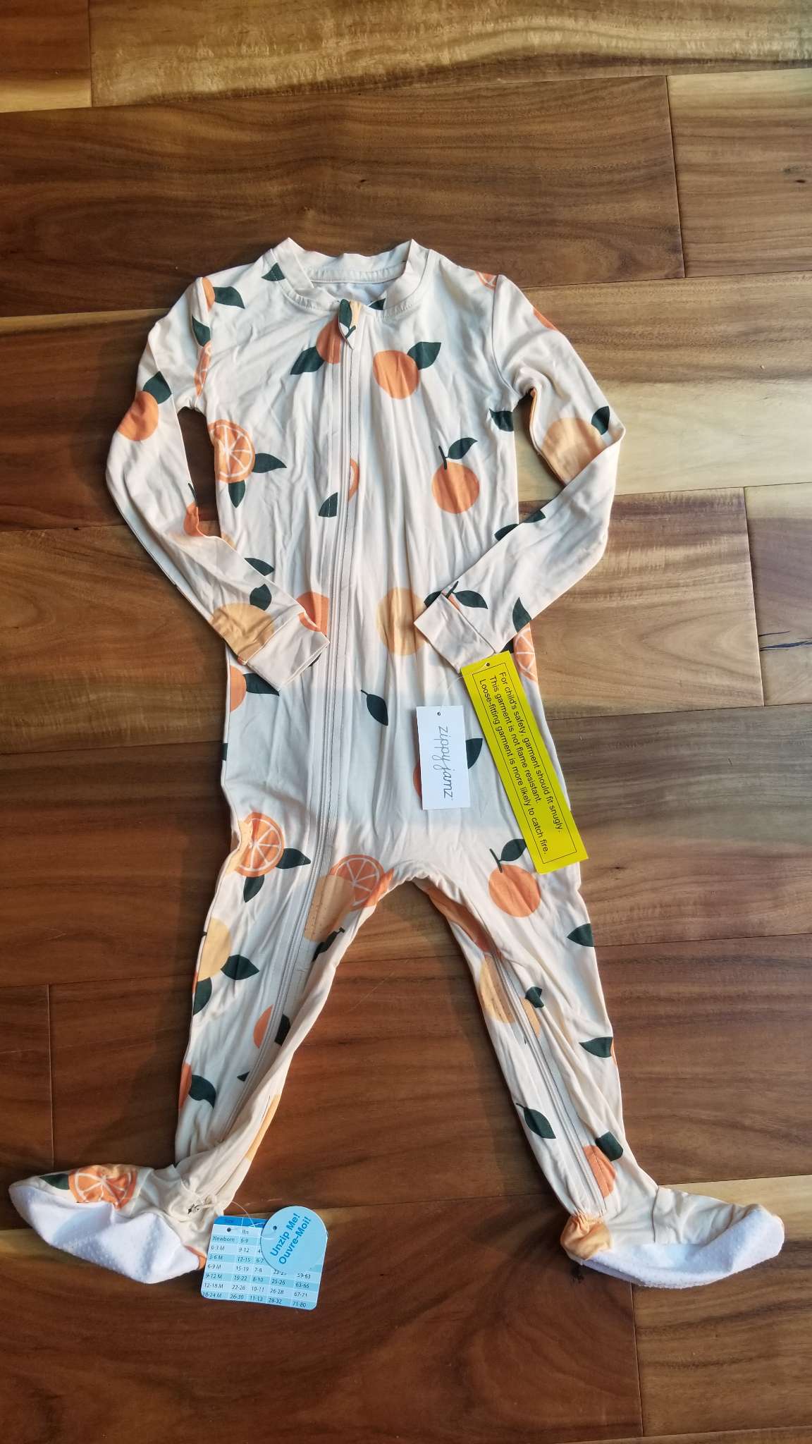 ZippyJamz NWT Peelin’ Happy Sleeper, Size 18-24M, Kids 24 Month (18-24M)