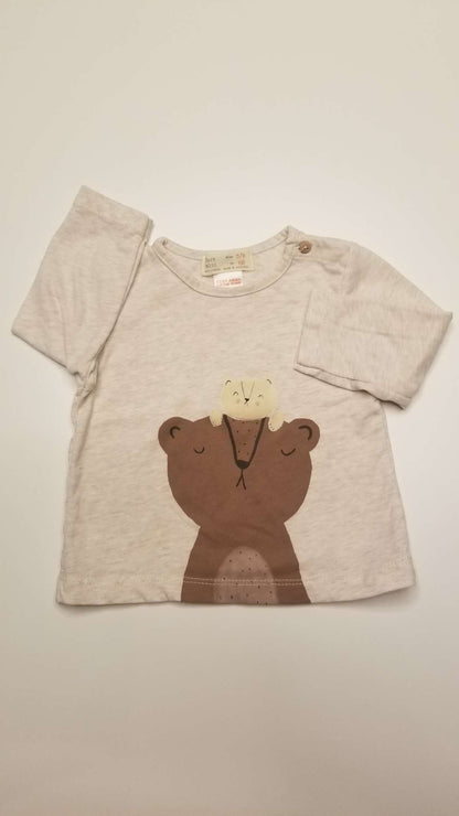 Zara Bears Long Sleeve Shirt, Size 3-6M, 68 cm, Kids 6 Month (3-6M)