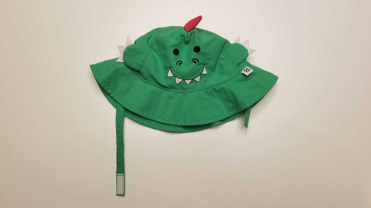 Zoocchini Devin the Dinosaur Baby Sun Hat, 6-12M (M)
