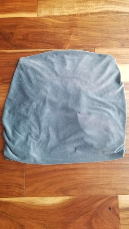 Velvet 4 Piece Dusty Blue Nursing Chair Cover