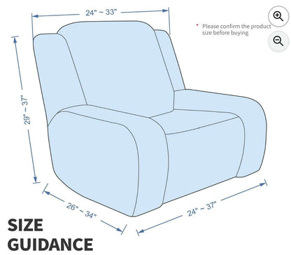 Velvet 4 Piece Dusty Blue Nursing Chair Cover