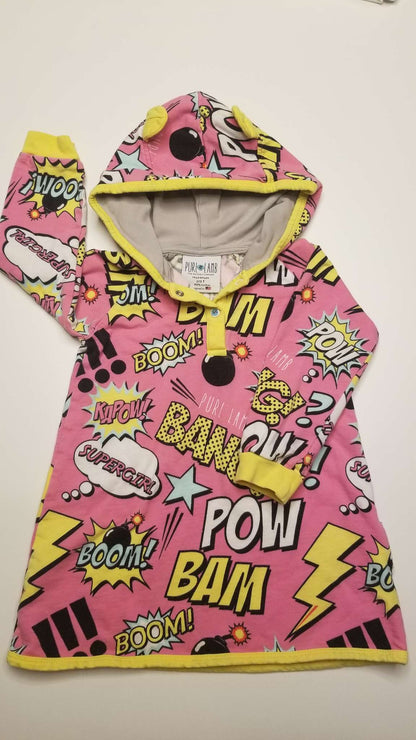 Purl Lamb Cartoon Hoodie, Size 2-3T, Kids 2T