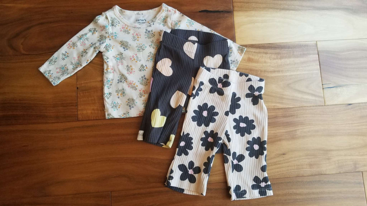 Mixed Girls Bundle, 7 Items, 0-3M, 3-6M, Kids 6 Month (3-6M)