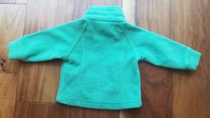 Bright Green Columbia Fleece Jacket, Size 6M, Kids 6 Month (3-6M)
