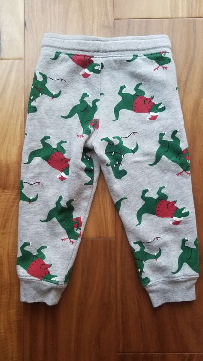 Carter’s Dinosaur Christmas Pants, 2T, Kids 2T