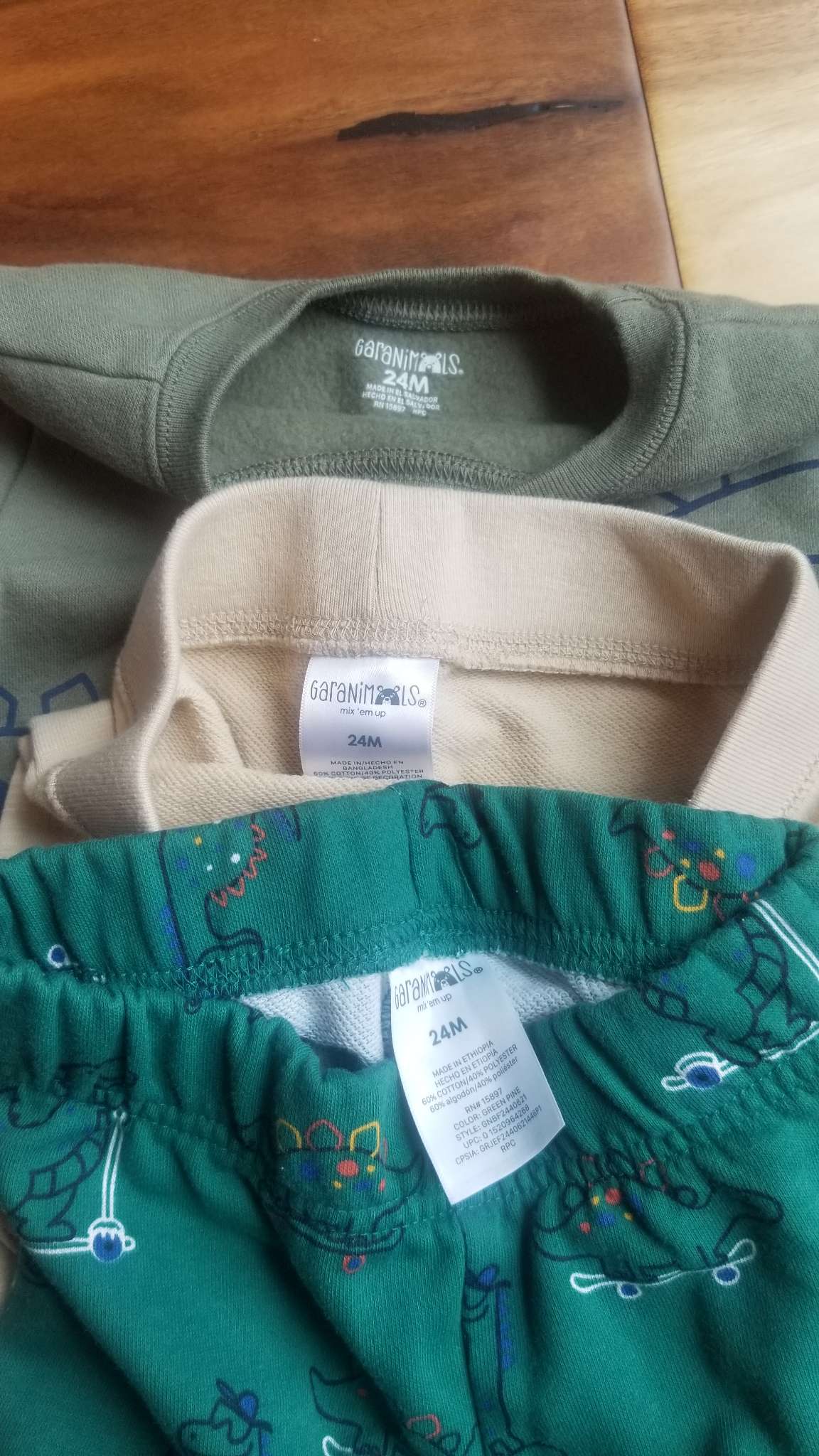 Garanimals Bundle, 1 Sweater & 2 Pants, Size 24M, Kids 24 Month (18-24M)