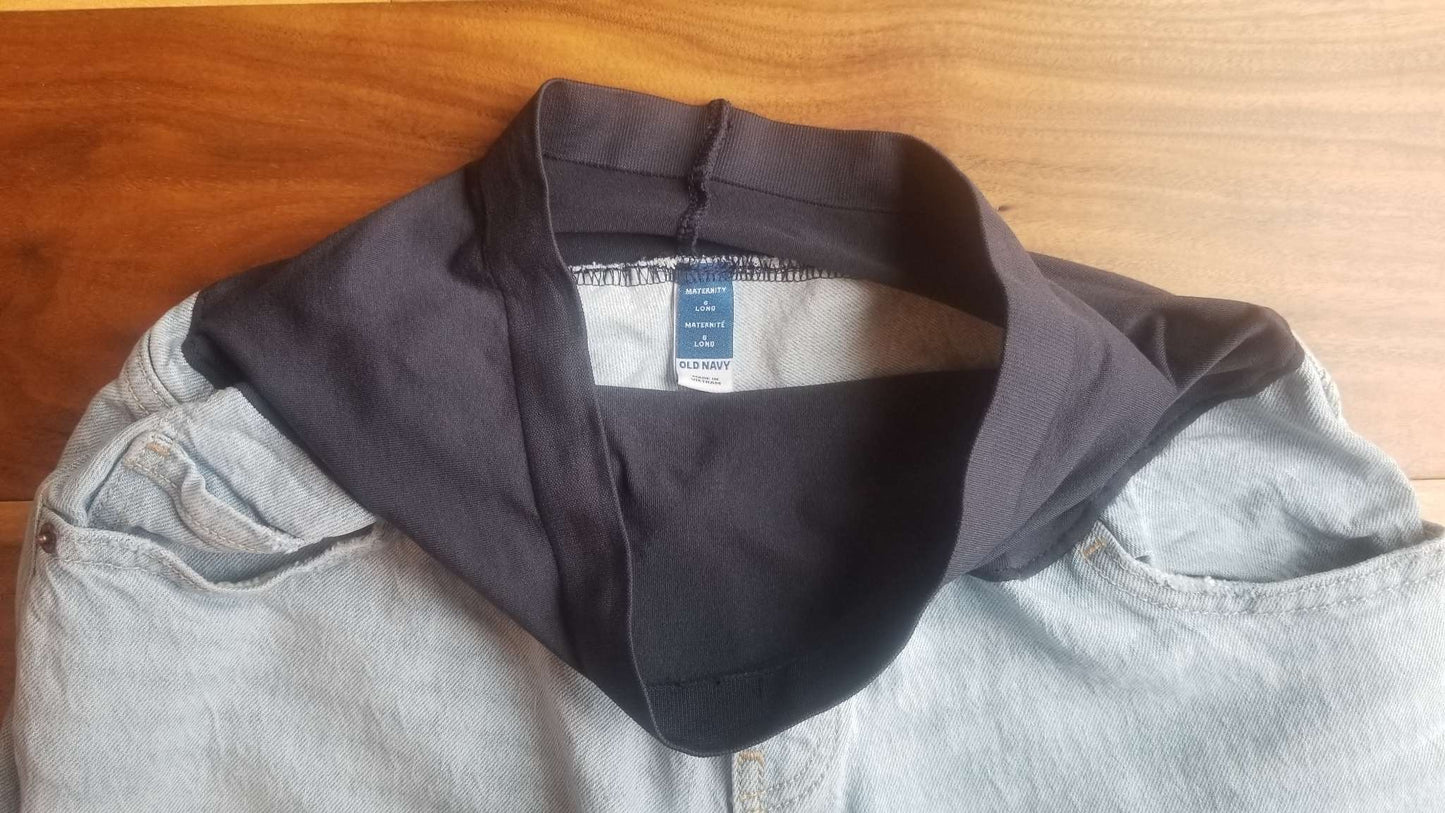 Old Navy Maternity Light Blue Wide Leg Jean, Size 6 Long , Maternity S (4-6)