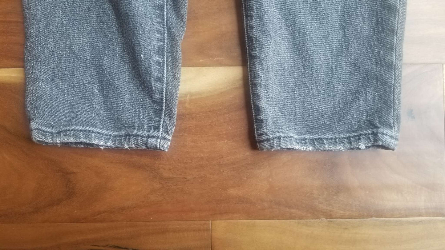 Old Navy Maternity O.G. Straight Full Panel Faded Black/Grey Jeans, Size 10, Maternity M (8-10)