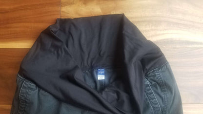 Old Navy Maternity Foldover-Waist Cargo Pants, Black, Size L, Maternity L (12-14)