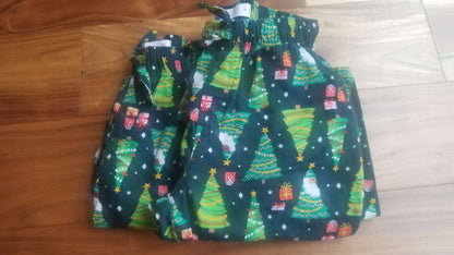 Old Navy His & Hers Matching Holiday Pajama Pants, Trees, S (W), XL (M), Maternity S (4-6)