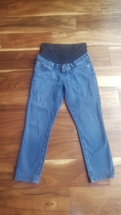 Gap Demin Full-Panel Maternity Blue Jeans, 29/8 Regular, Maternity M (8-10)