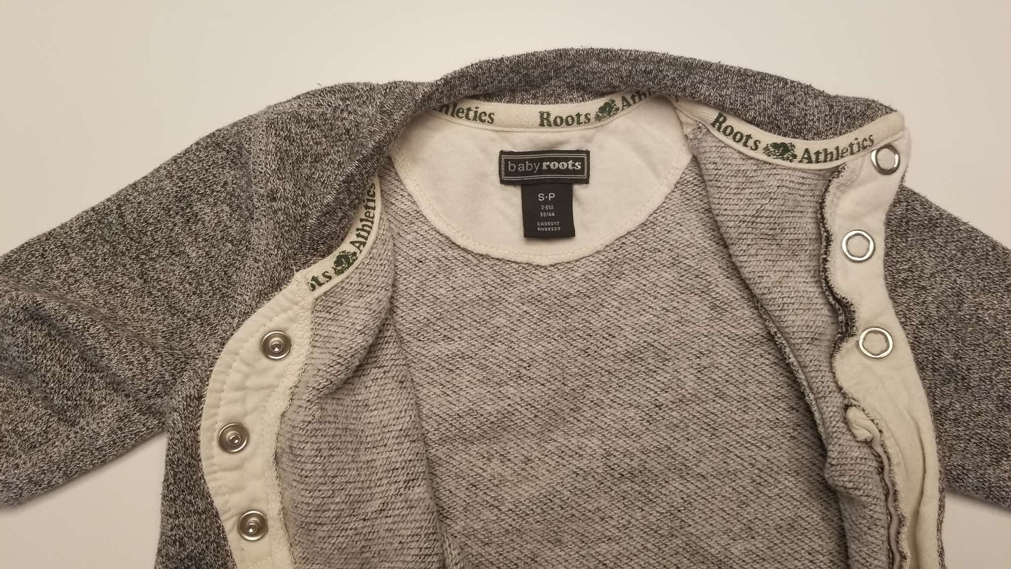 Roots romper, size small (3-6M), Kids 6 Month (3-6M)