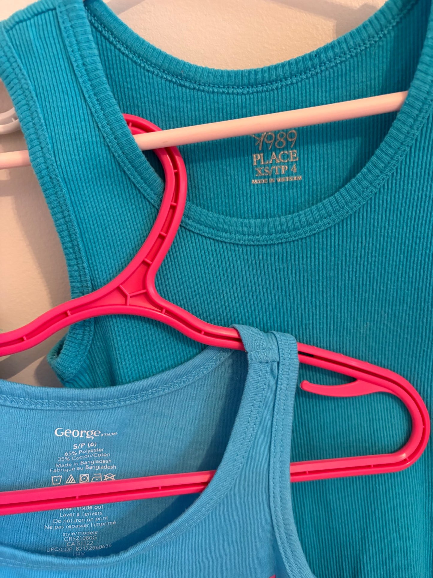 Lot of 3 Girls Tank Tops, 4-6 years, Kids 5/5T