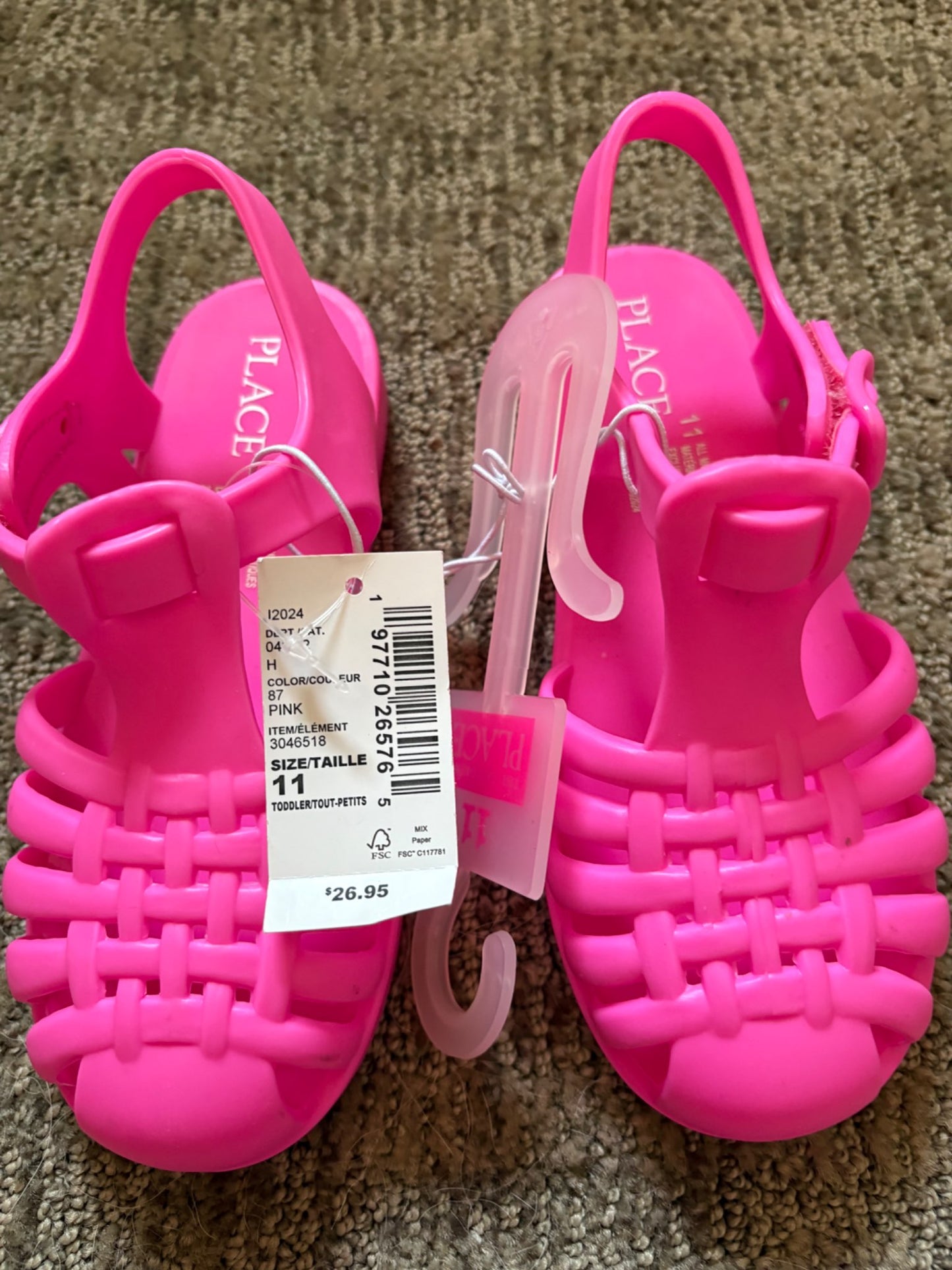 Girls Jelly Sandals size 11, Shoes 11 (Toddler:2-4yr)