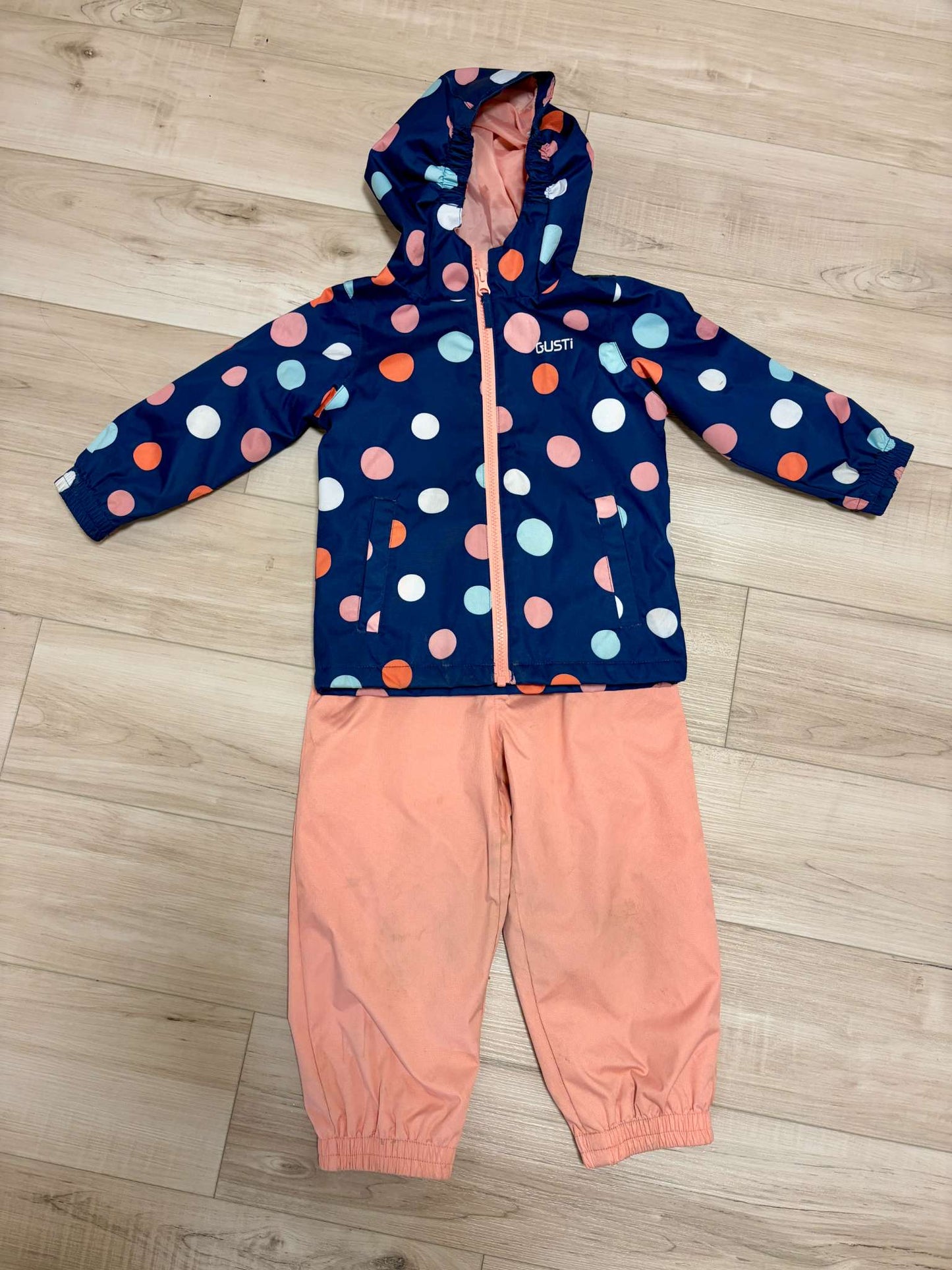 Fleece-Lined Rain Suit (Jacket & Pants), Gusti, 3T, Kids 3T