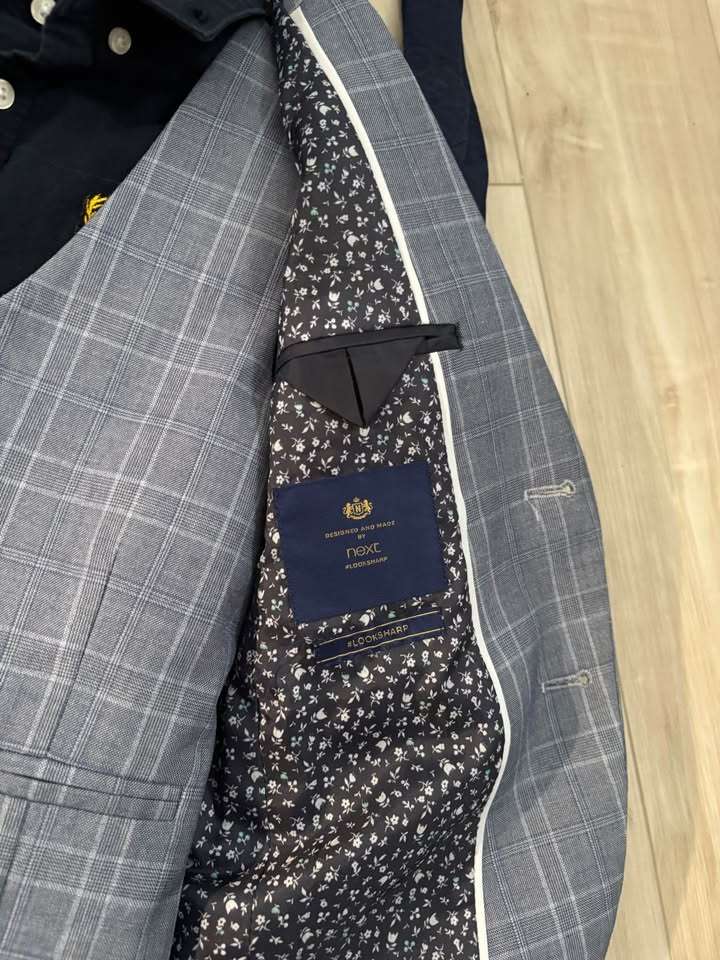 NEXT Boys Formal Set | Suit Jacket, Waistcoat, Shirt & Tie, 6y, Kids 6/6X