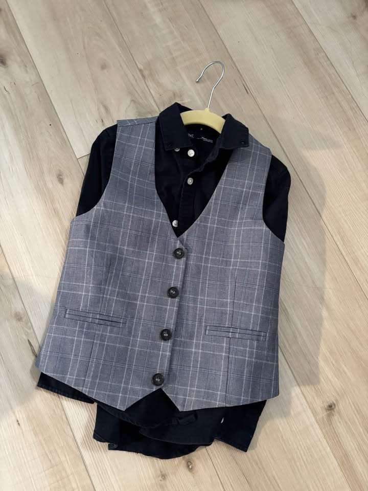 NEXT Boys Formal Set | Suit Jacket, Waistcoat, Shirt & Tie, 6y, Kids 6/6X