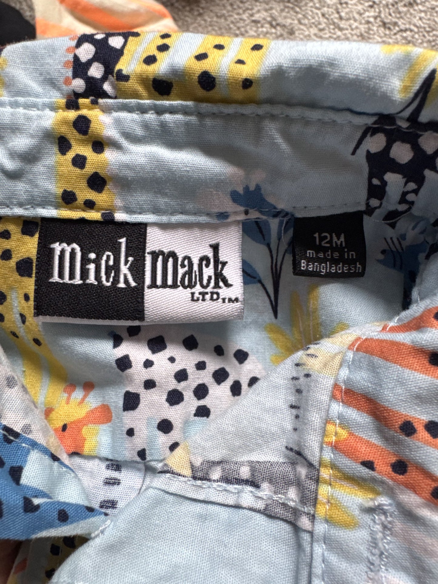 Button up shirt and pants (12m)